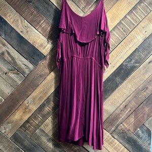 Burgundy Mini Dress